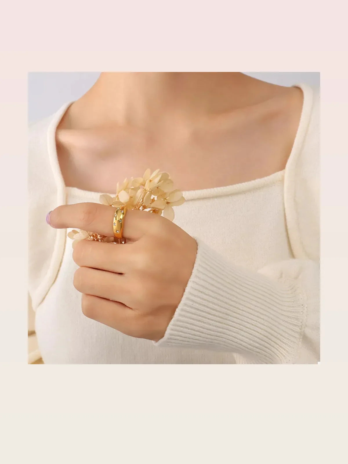 18K Gold-Plated Zircon Ring