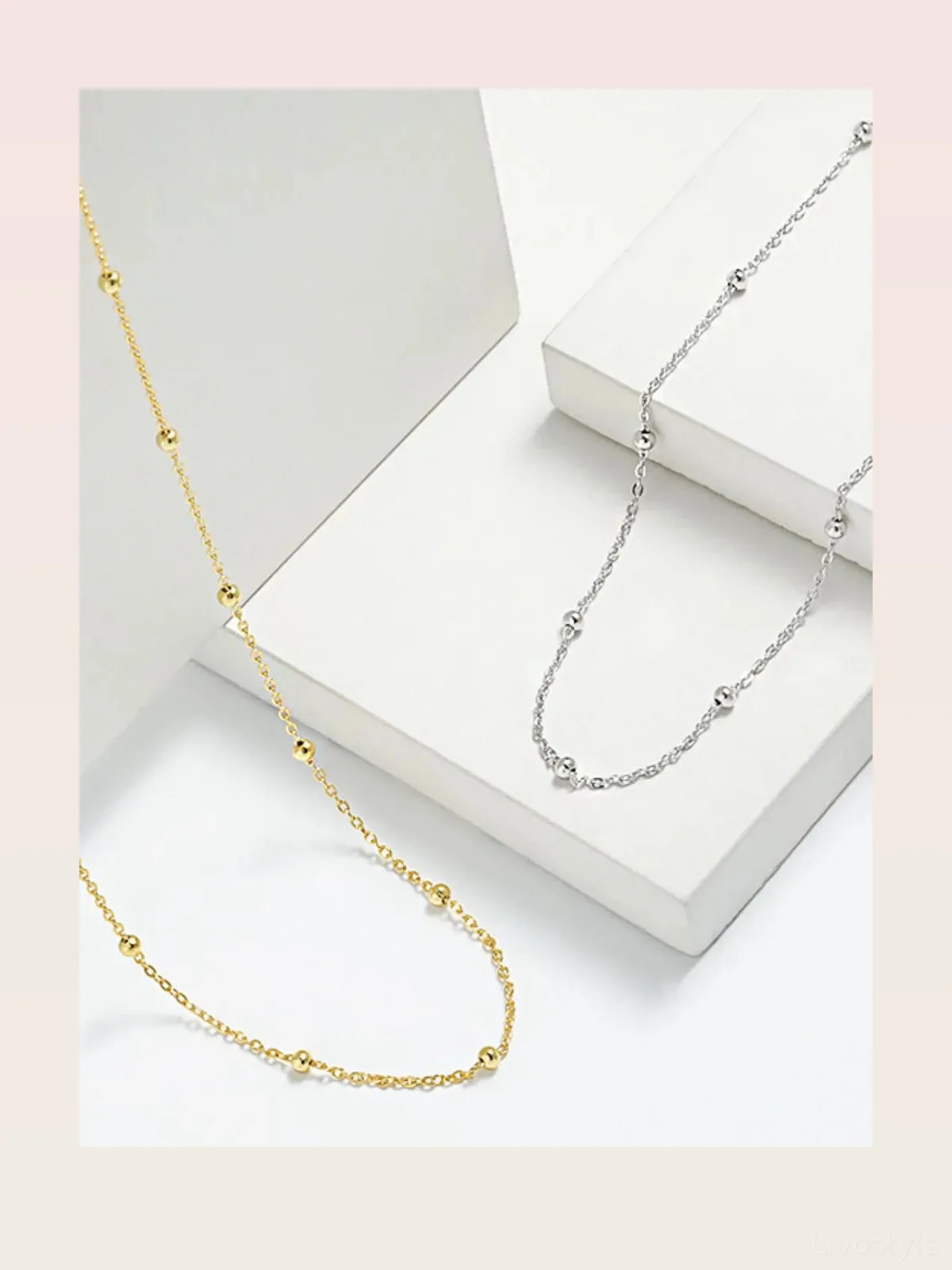 925 Sterling Silver Beaded Necklace