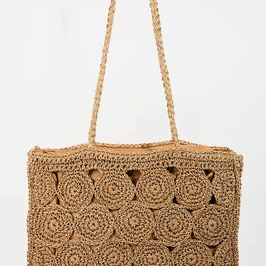 Square Braided Pattern Tote Bag