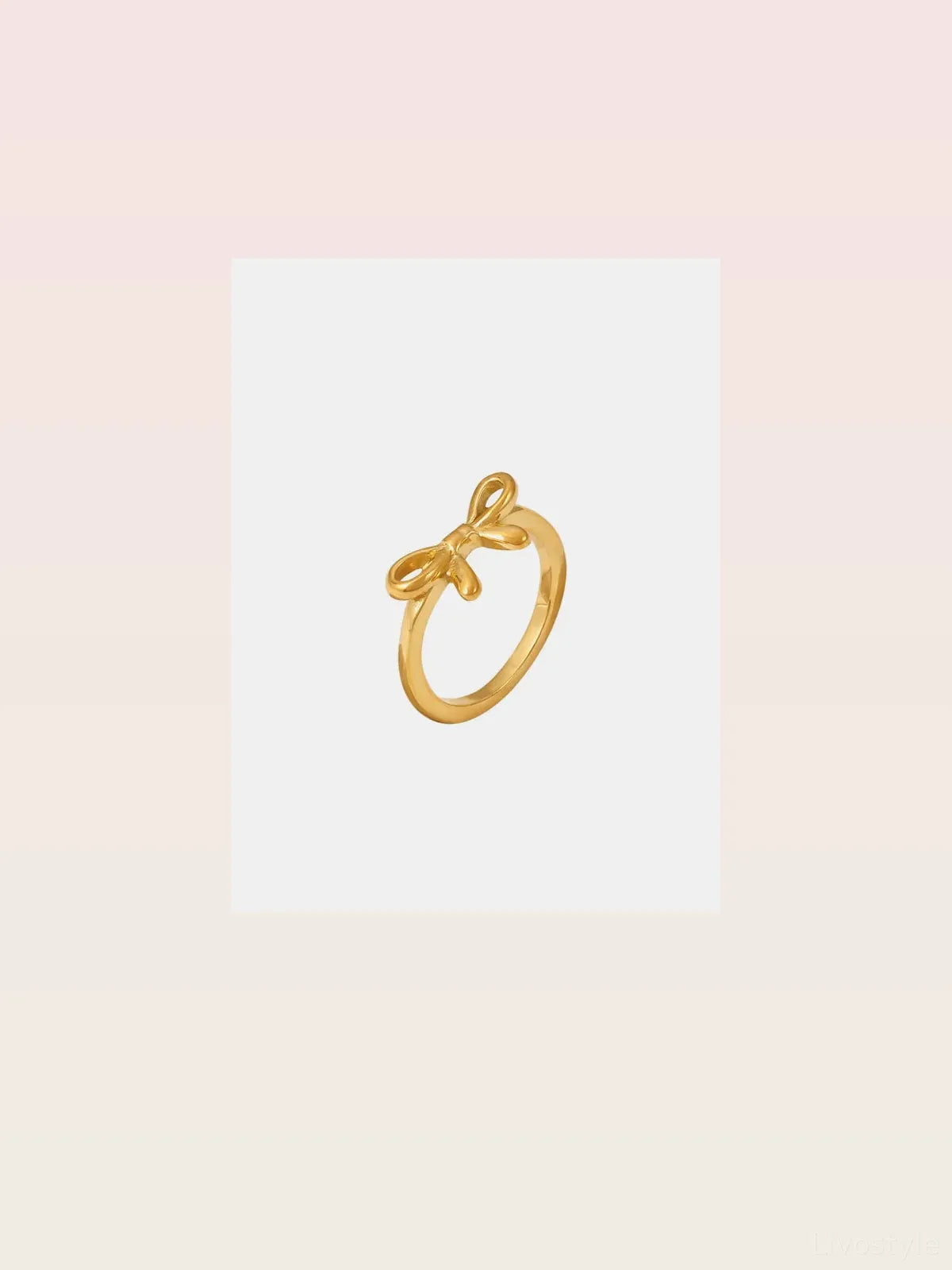 Stainless Steel Bow Ring