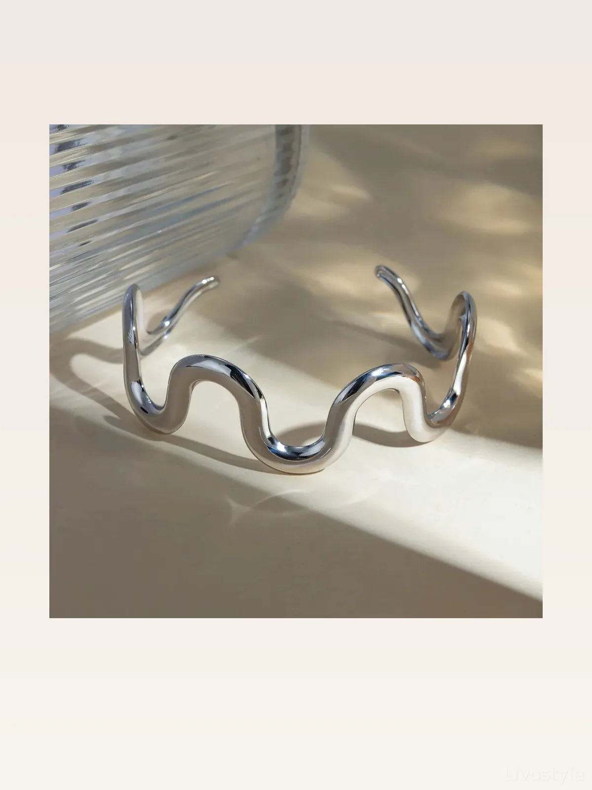 Stainless Steel Wave Shape Bracelet