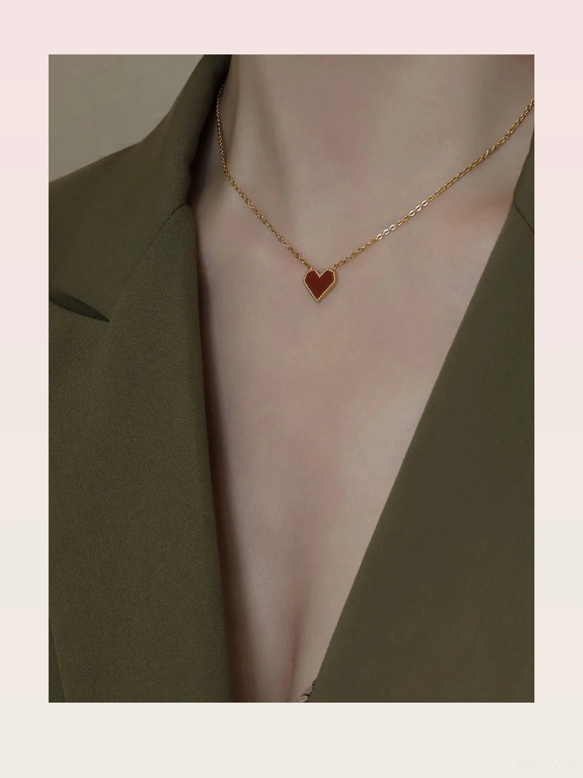 Titanium Steel Heart Necklace