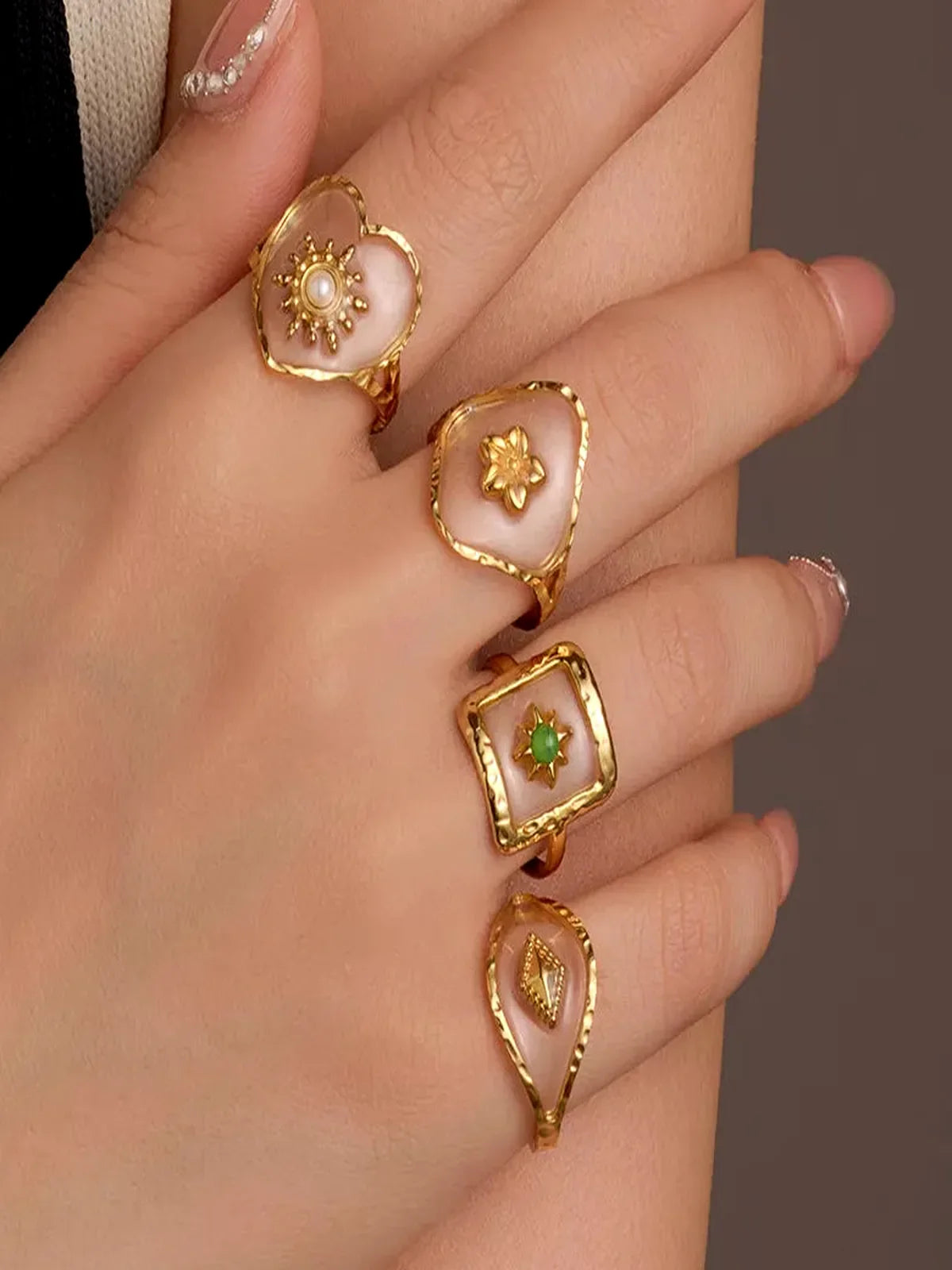 18K Gold-Plated Adjustable Open Ring