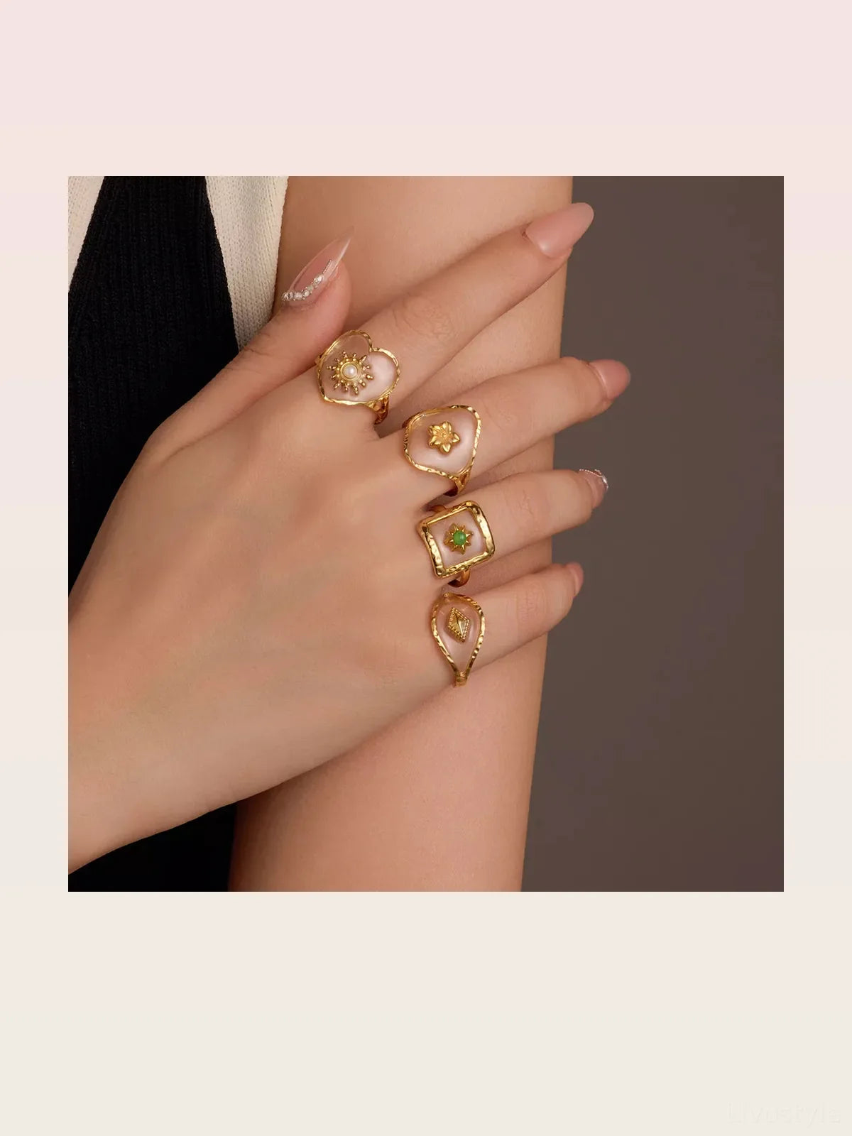 18K Gold-Plated Adjustable Open Ring