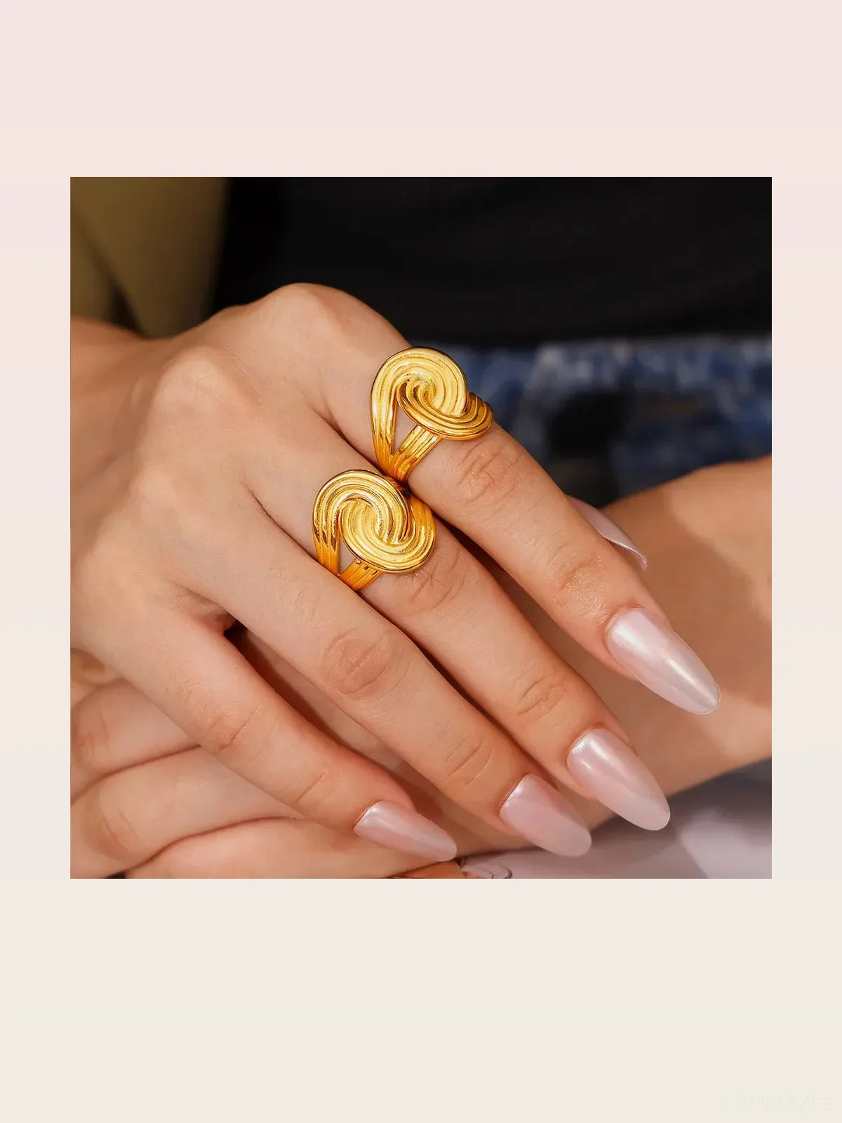 18K Gold-Plated Twisted Ring
