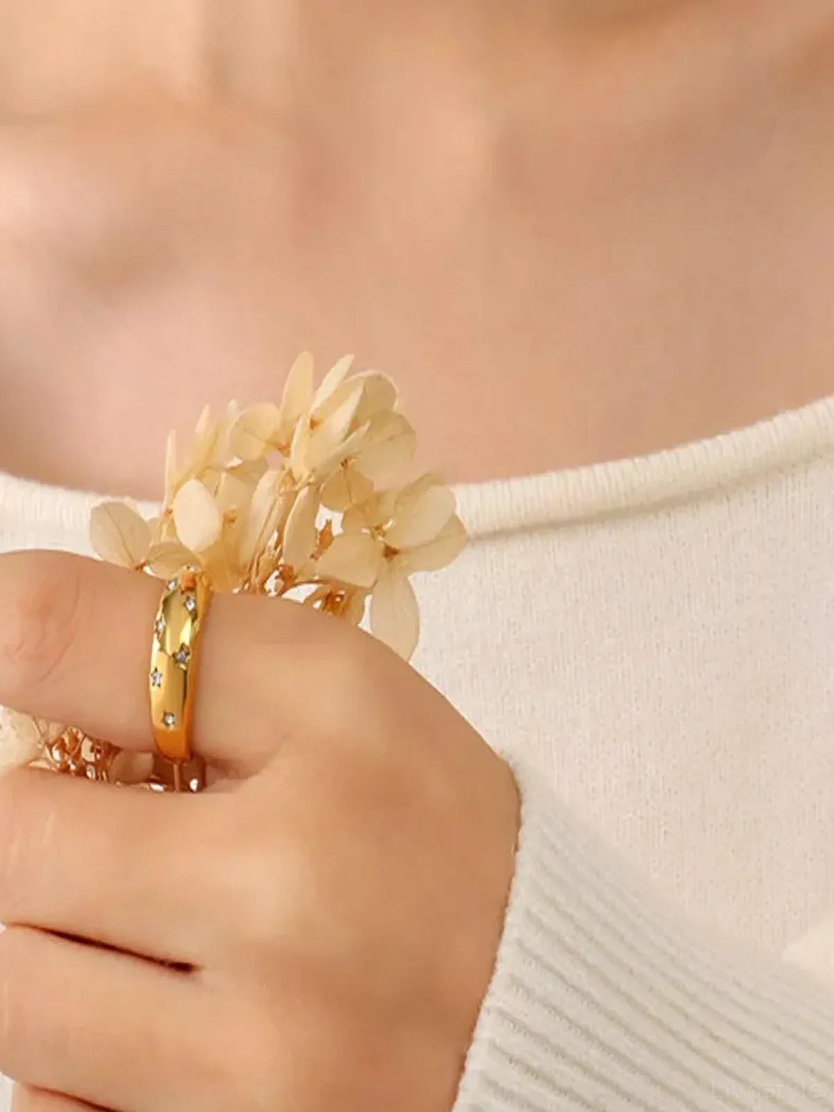 18K Gold-Plated Zircon Ring