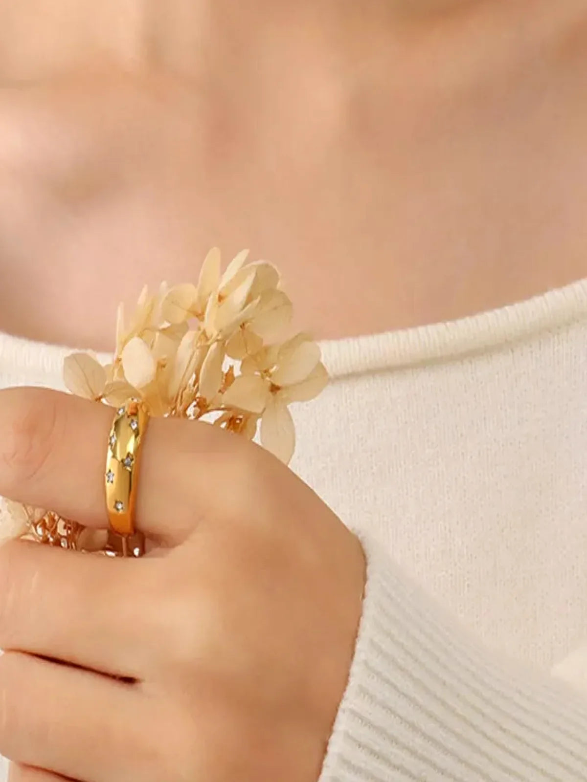 18K Gold-Plated Zircon Ring