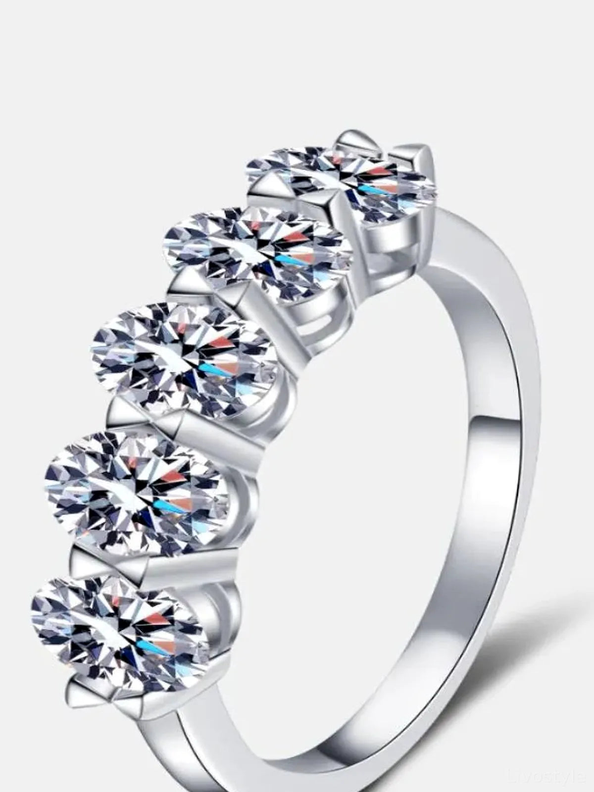 2.5 Carat Moissanite 925 Sterling Silver Ring