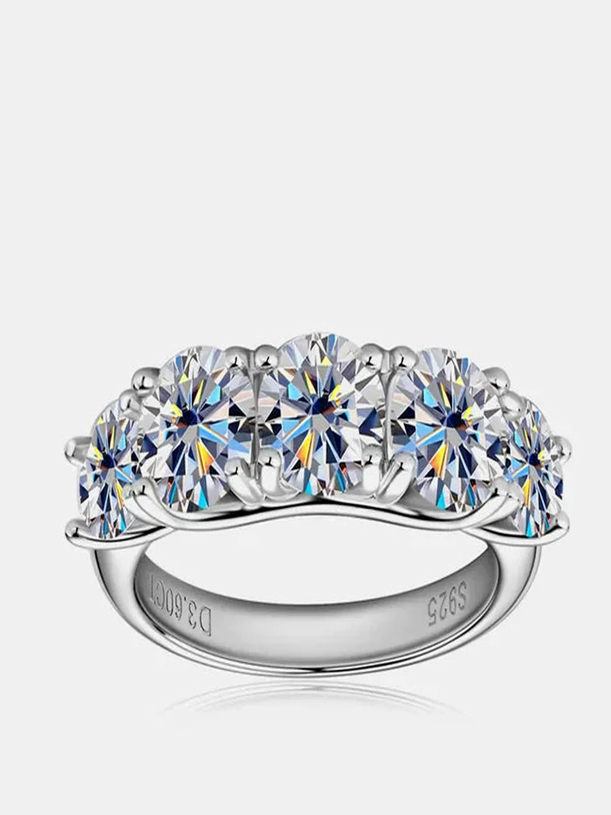 3.6 Carat Moissanite 925 Sterling Silver Ring