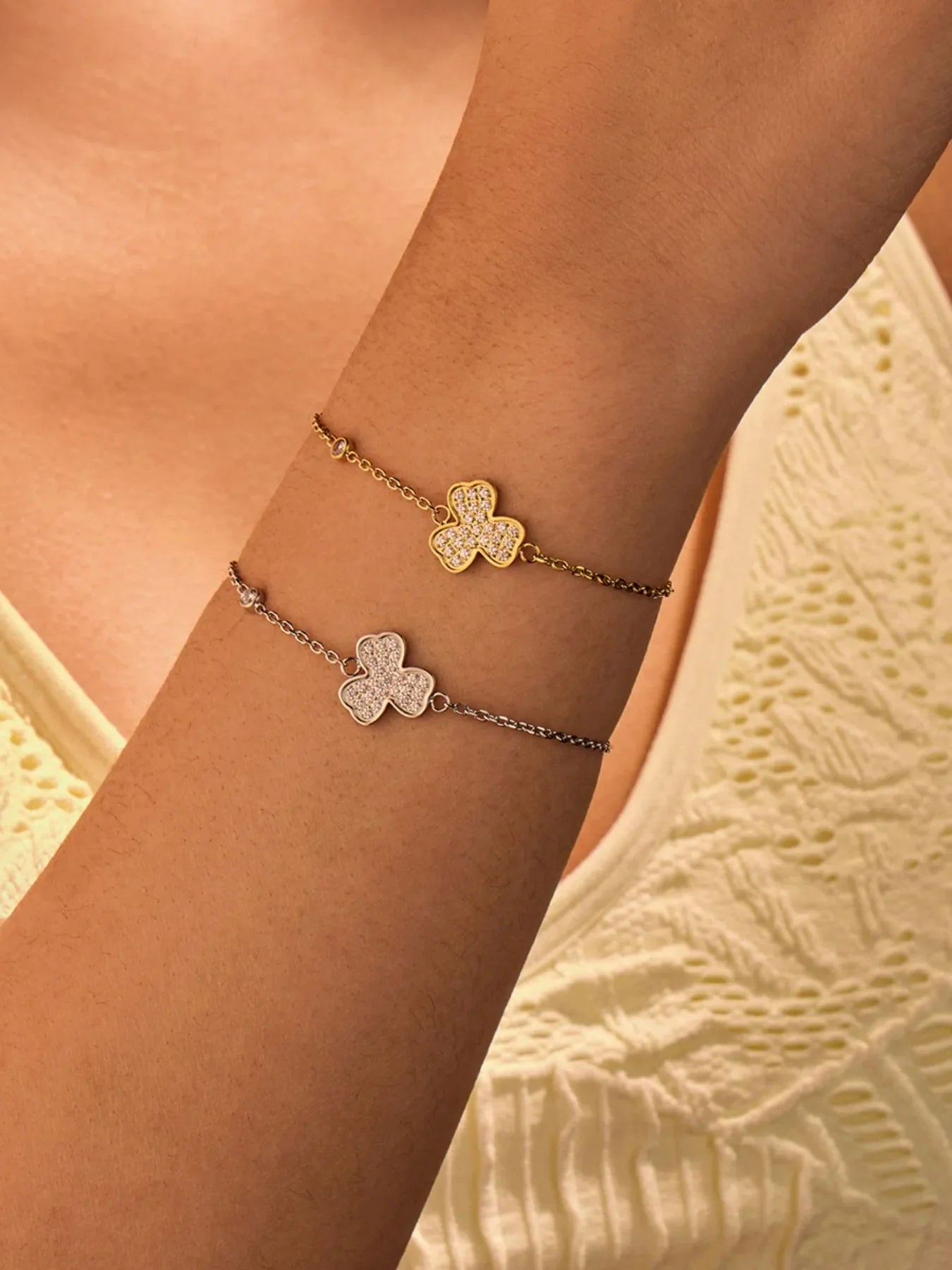 Stainless Steel Zircon Bracelet