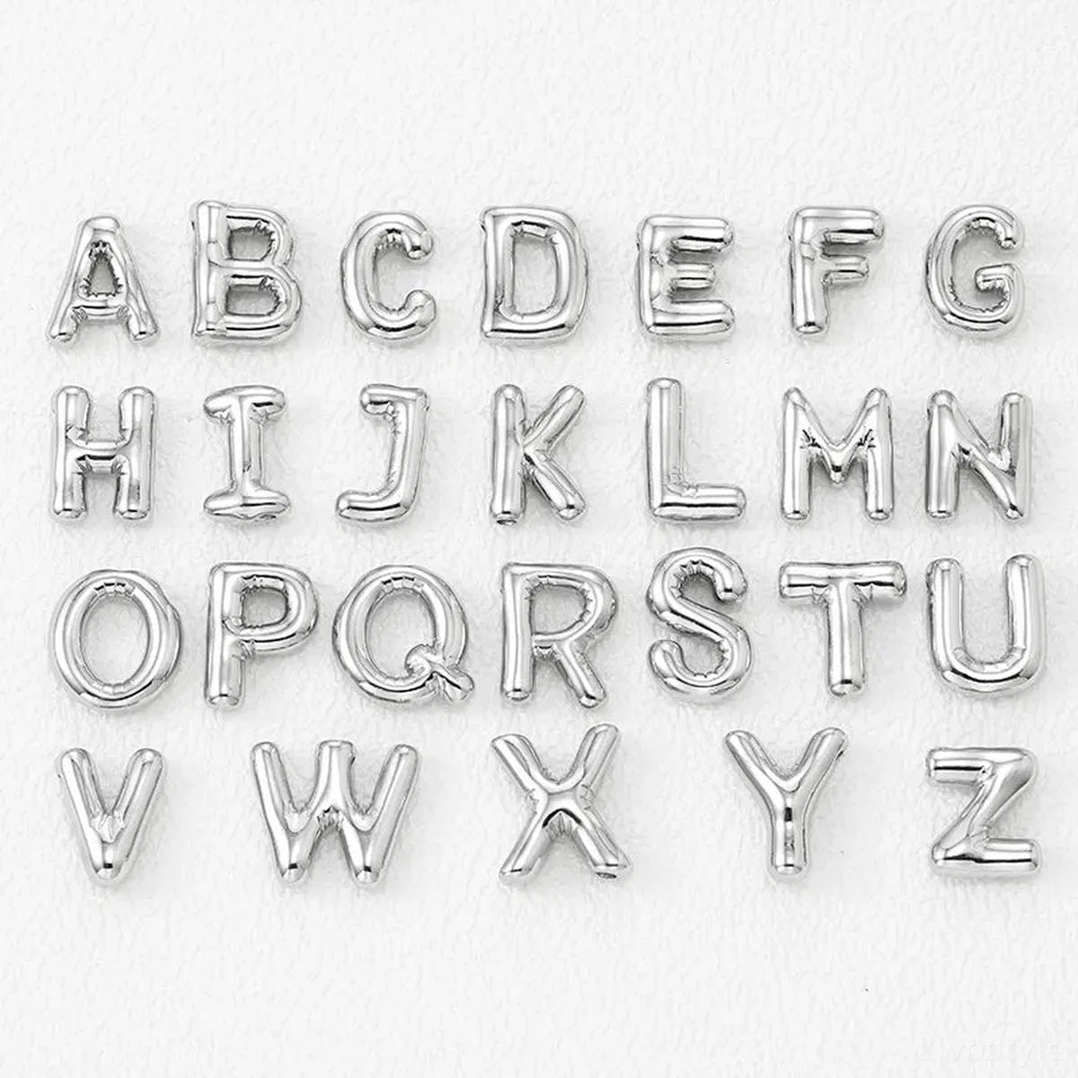 Copper Bubble Letter A Pendant Necklace