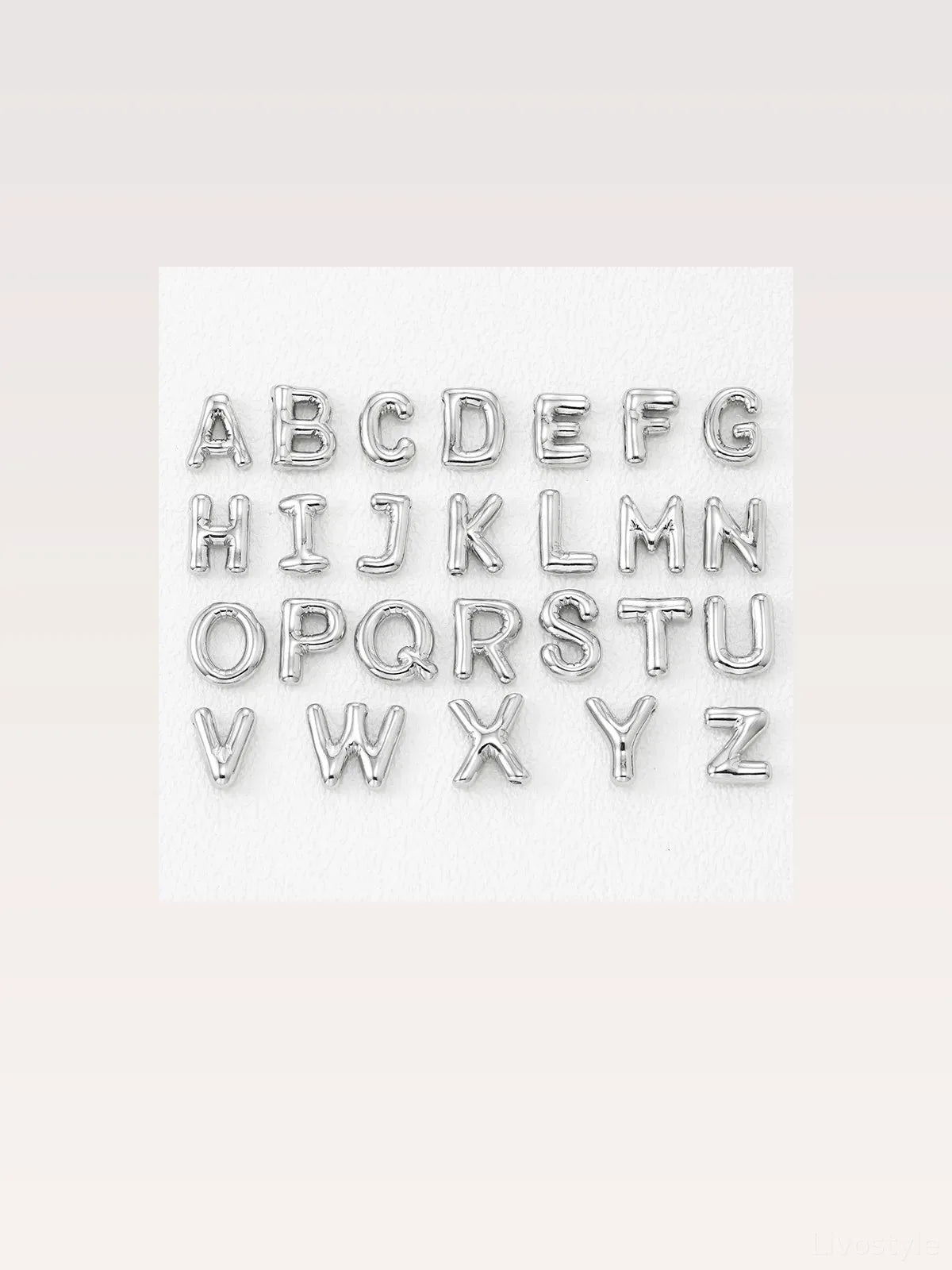 Copper Bubble Letter A Pendant Necklace