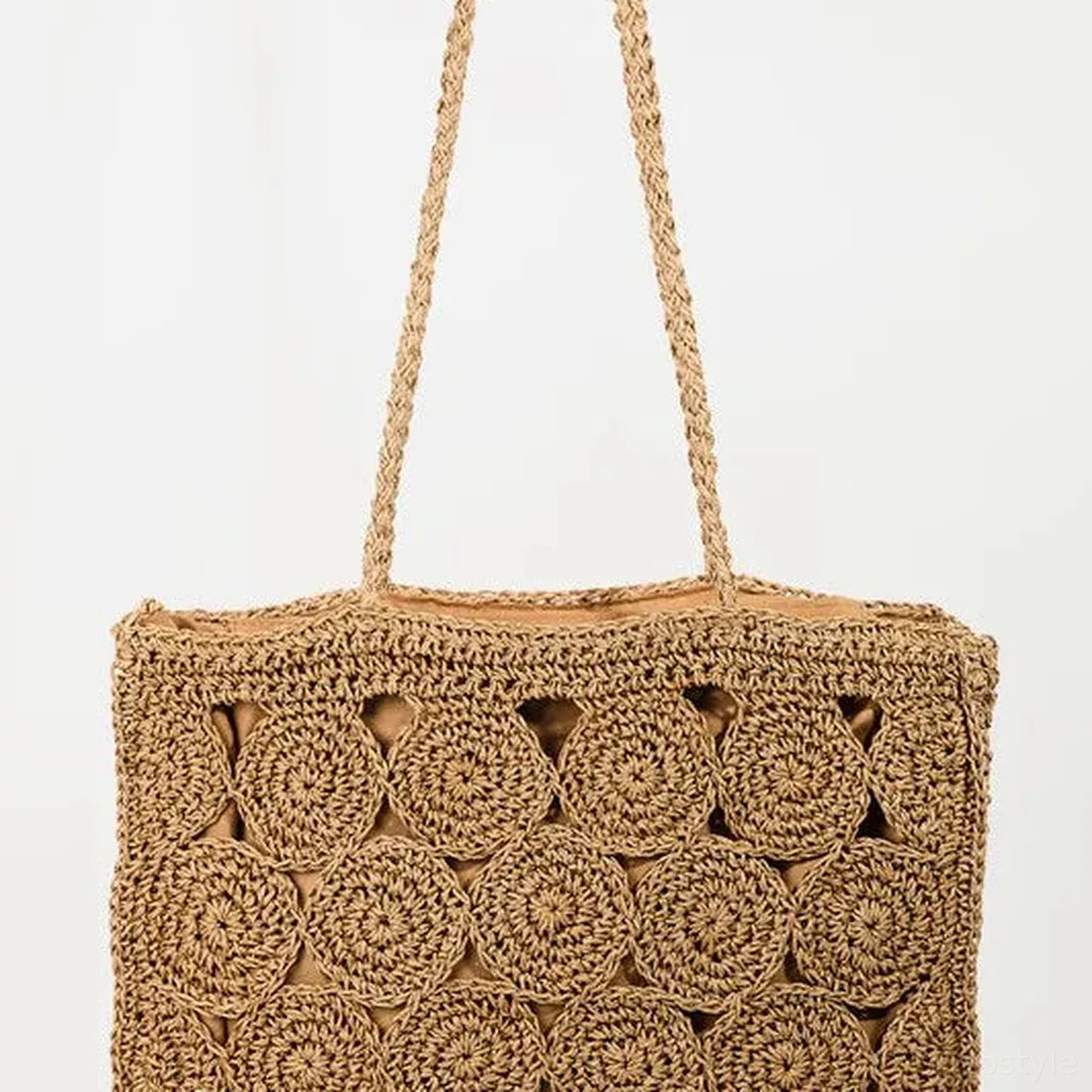 Square Braided Pattern Tote Bag