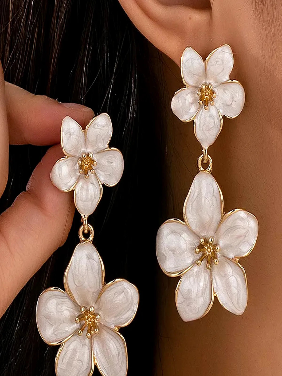 Flower Dangle Earrings