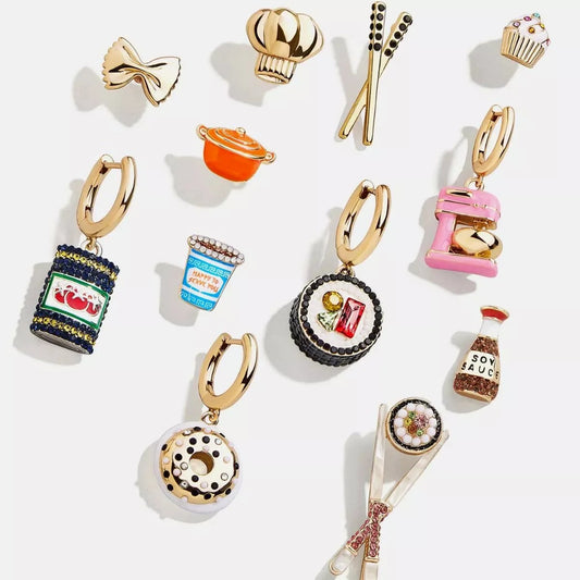 Food Theme Copper Asymmetry Earring