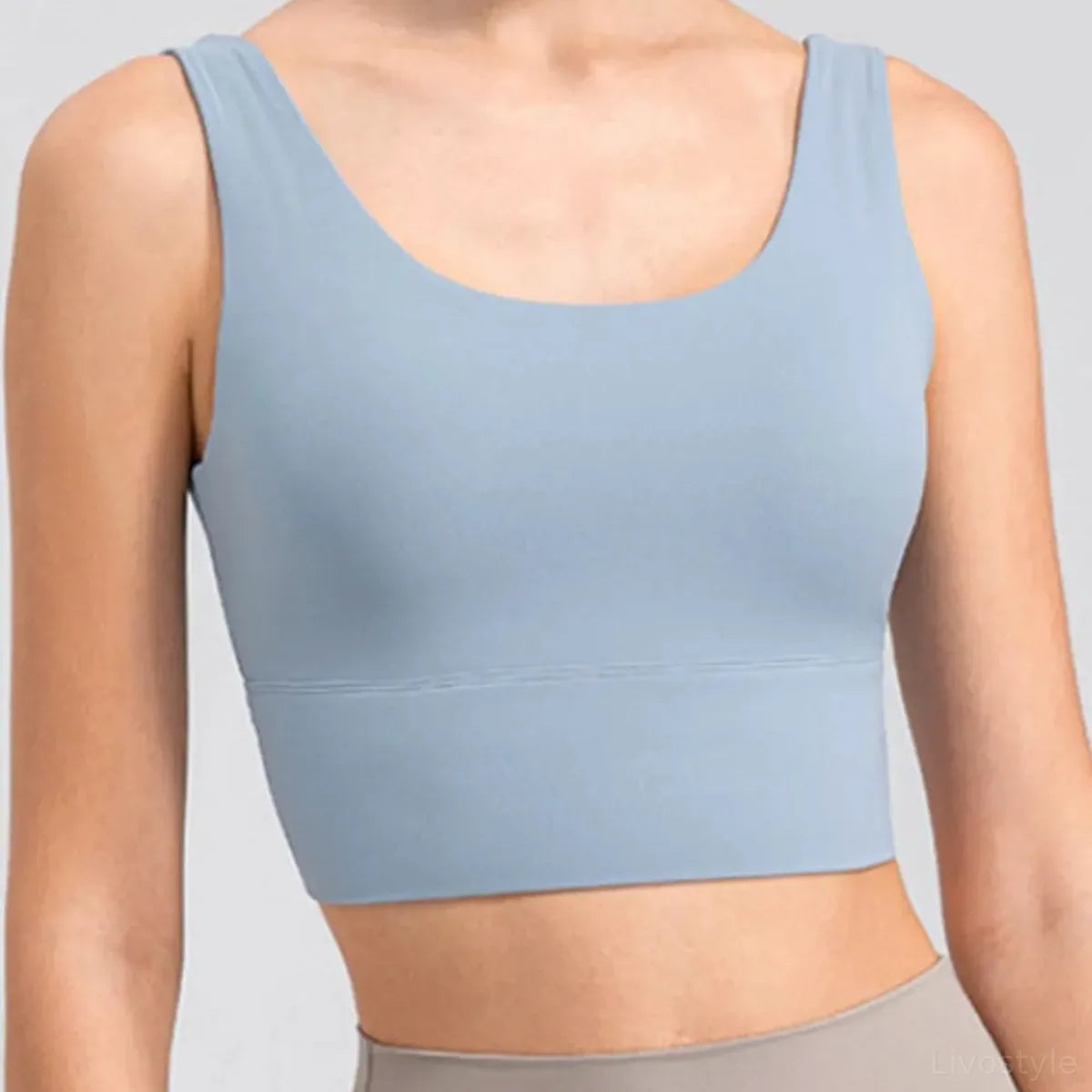 Scoop Neck Wide Strap Active Tank