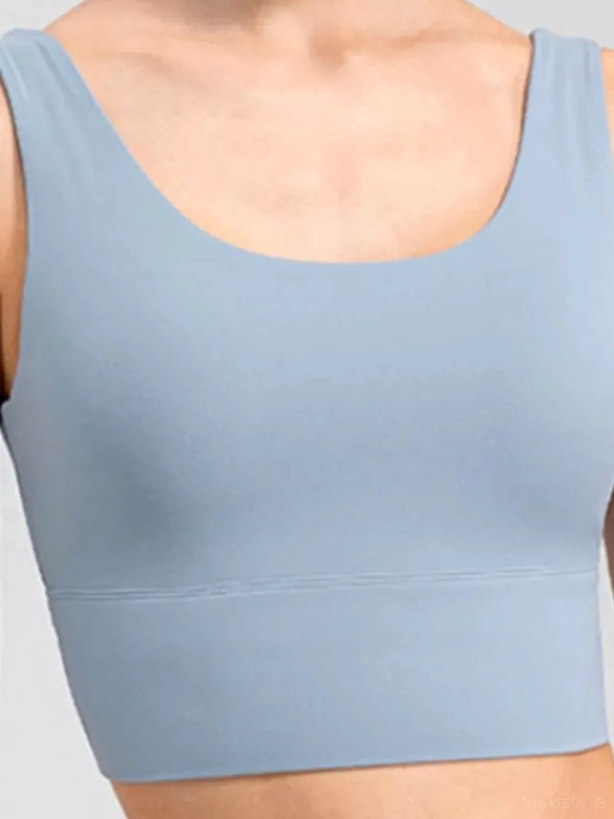 Scoop Neck Wide Strap Active Tank