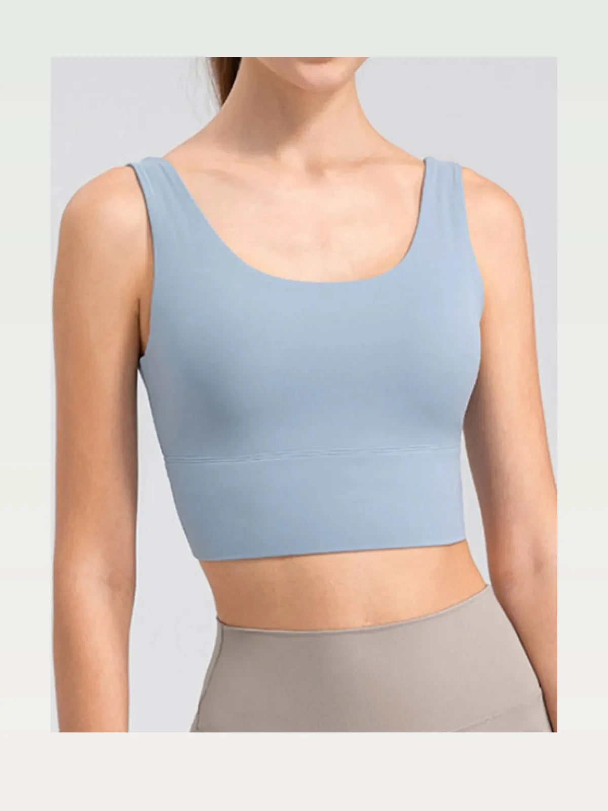 Scoop Neck Wide Strap Active Tank