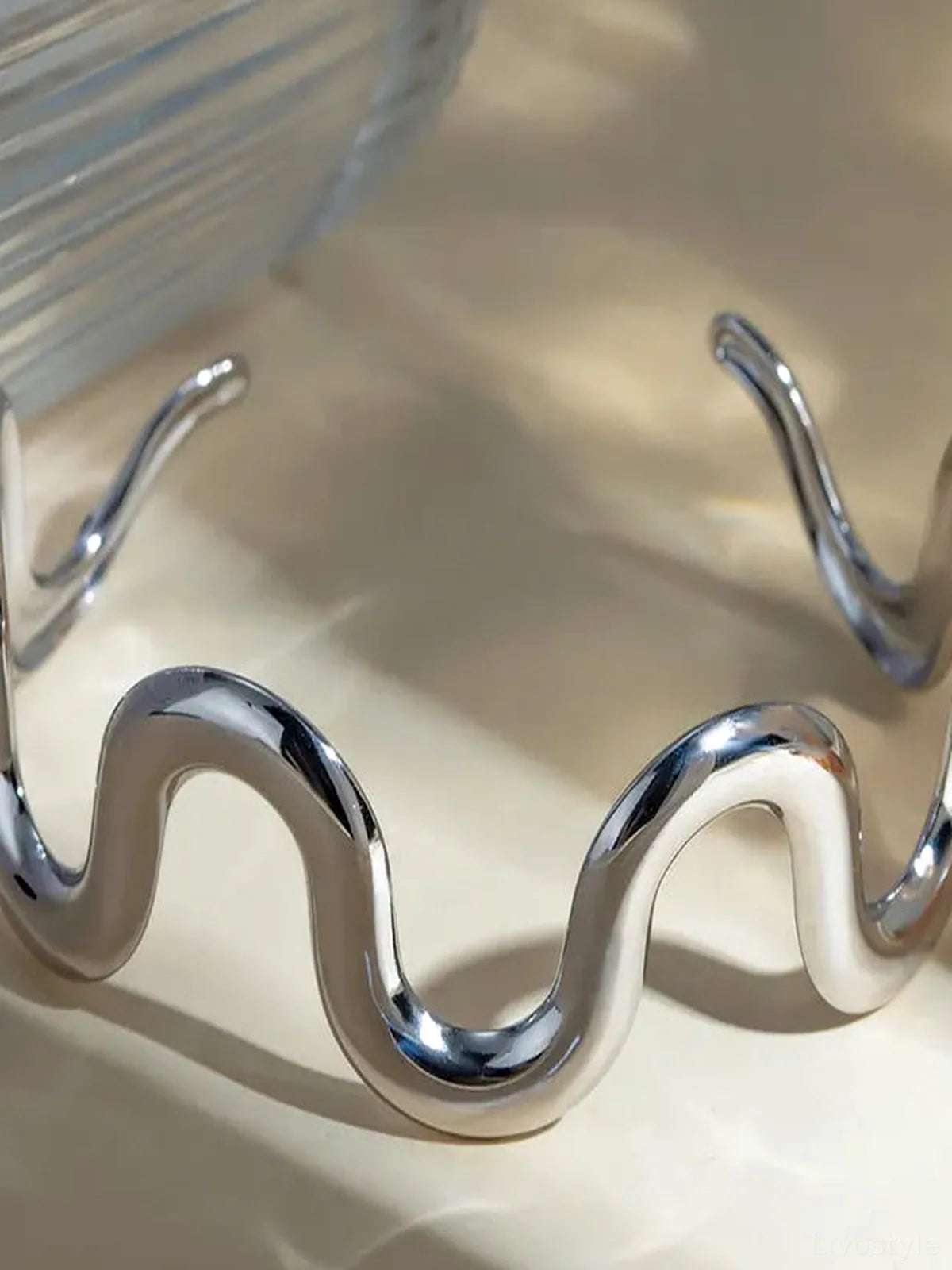Stainless Steel Wave Shape Bracelet
