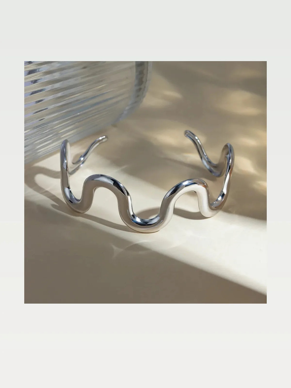 Stainless Steel Wave Shape Bracelet