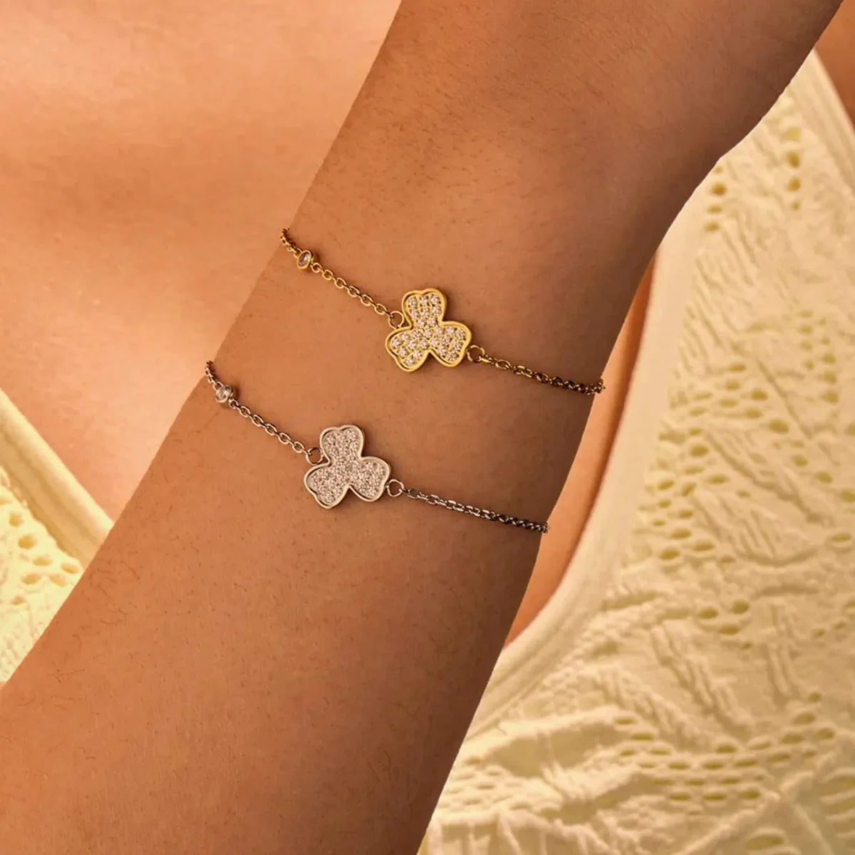 Stainless Steel Zircon Bracelet
