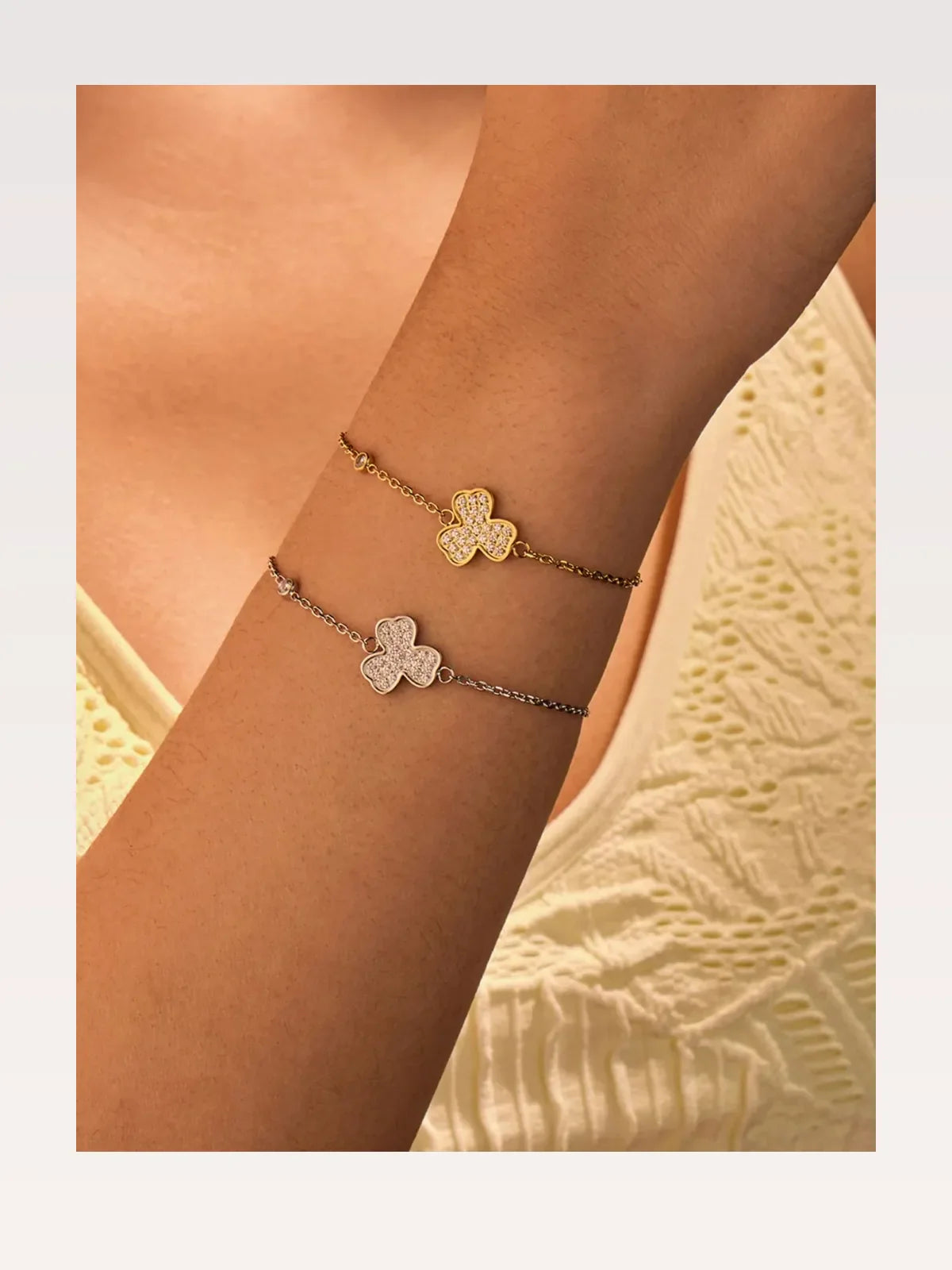 Stainless Steel Zircon Bracelet