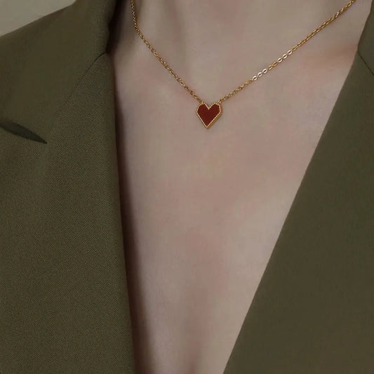 Titanium Steel Heart Necklace