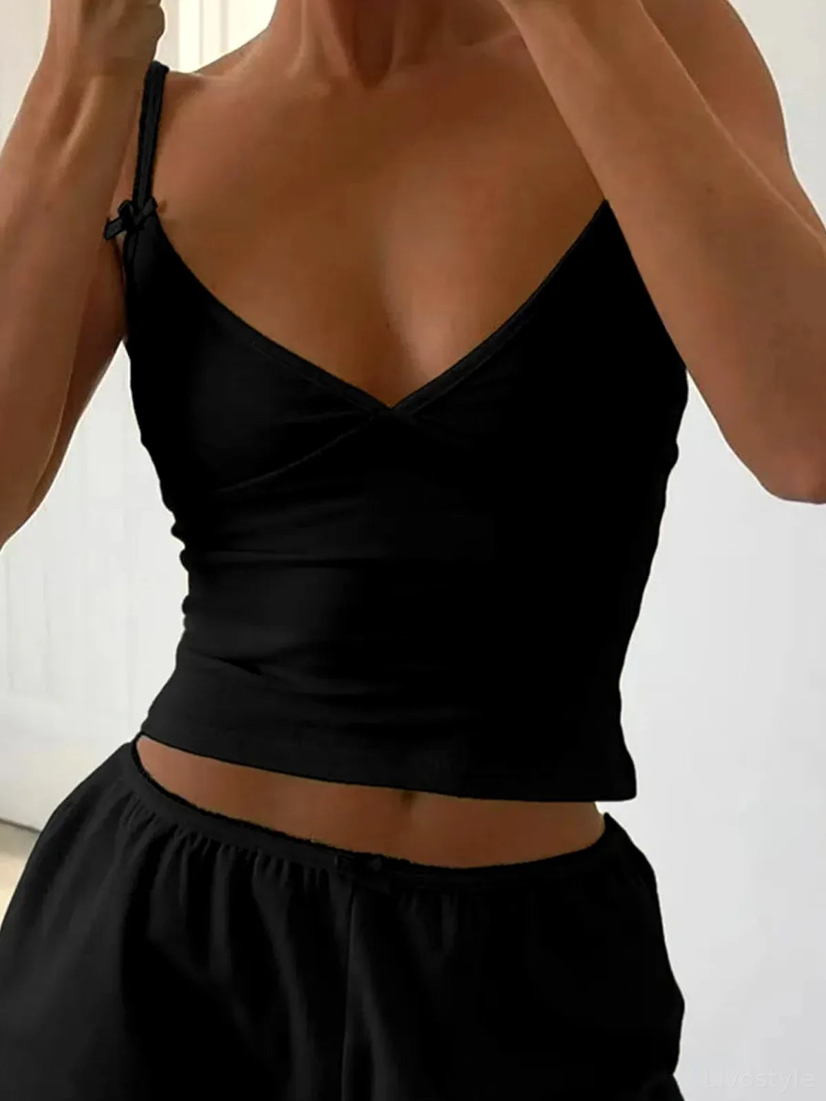 V-Neck Cami and Shorts Set